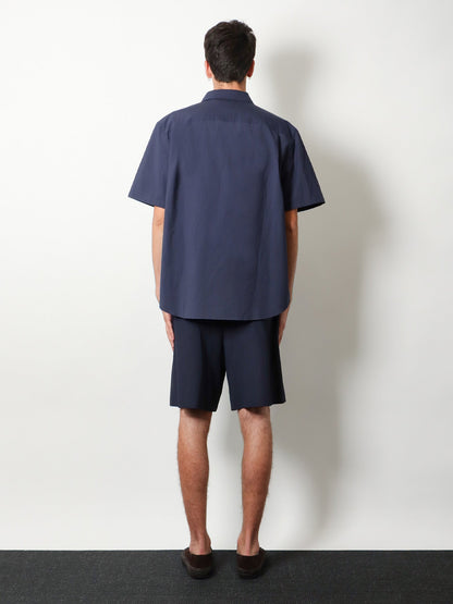 Loewe Paula's Ibiza linen and cotton bermuda shorts - Navyblack