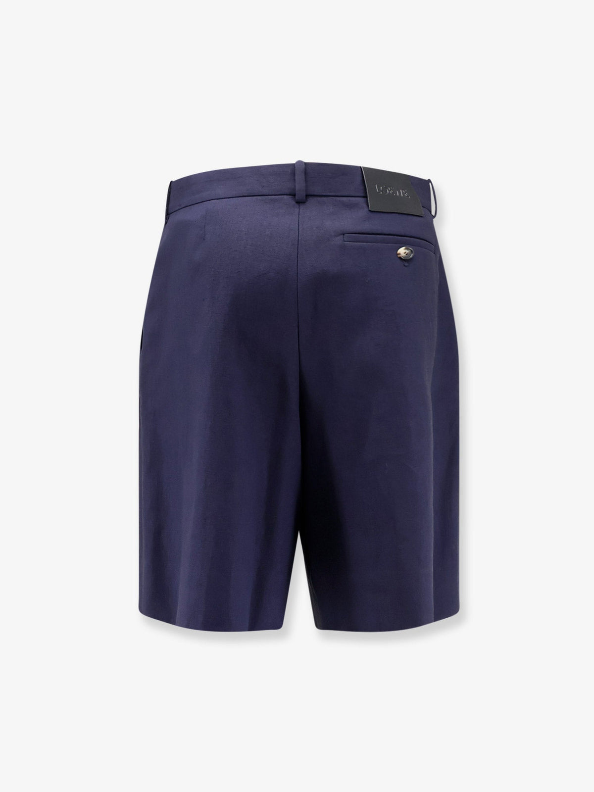 Loewe Paula's Ibiza linen and cotton bermuda shorts - Navyblack