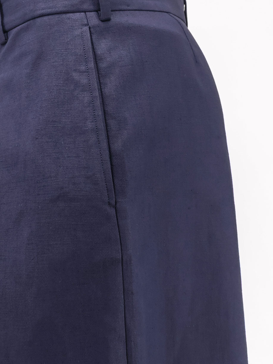 Loewe Paula's Ibiza linen and cotton bermuda shorts - Navyblack