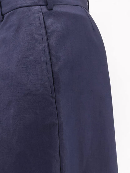 Loewe Paula's Ibiza linen and cotton bermuda shorts - Navyblack