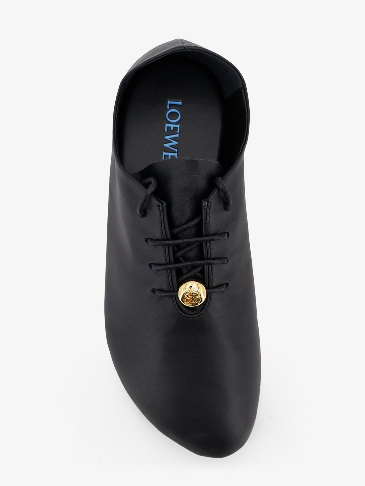 Loewe Pebble Soft Leather Sneakers - Black