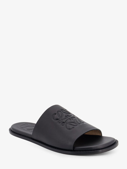 Loewe Paula's Ibiza - Flex Anagram leather sandals - Black