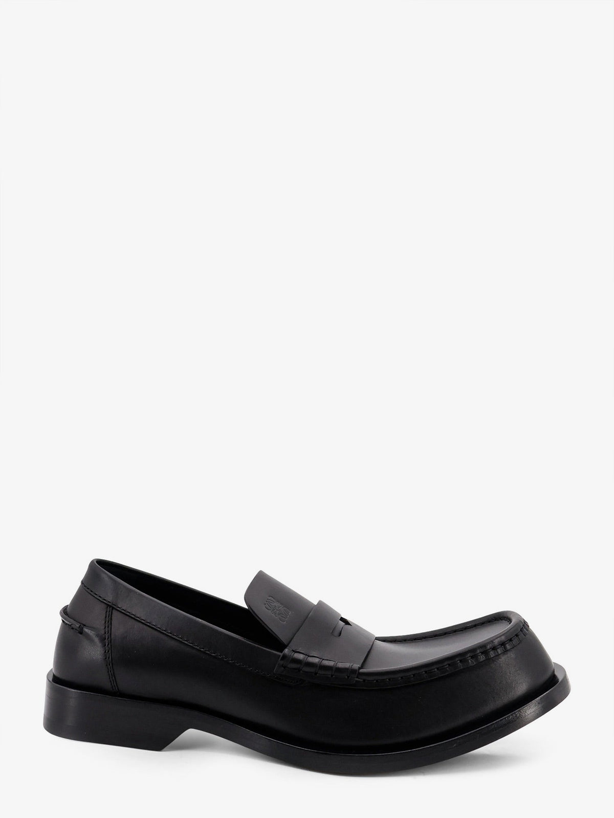 Loewe Bobine leather loafers with engraved Anagram logo - Black