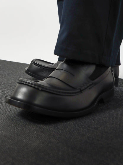 Loewe Bobine leather loafers with engraved Anagram logo - Black