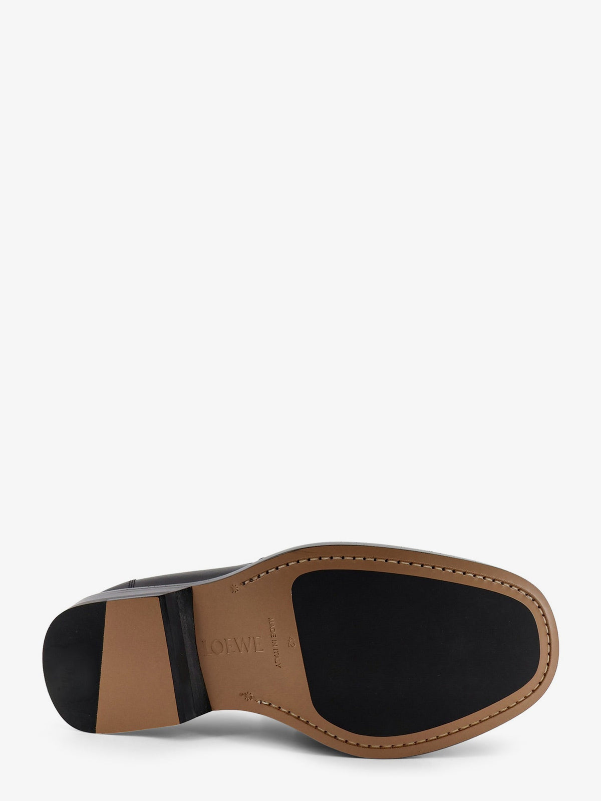 Loewe Bobine leather loafers with engraved Anagram logo - Black