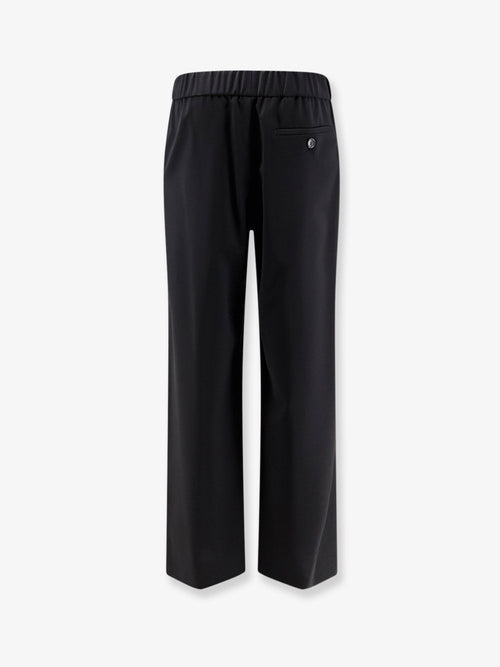 Loewe Wool trousers with Logo detail - Black