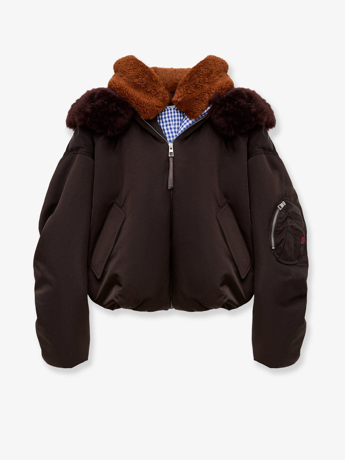 Loewe Technical fabric jacket with double-layer structure - Brown