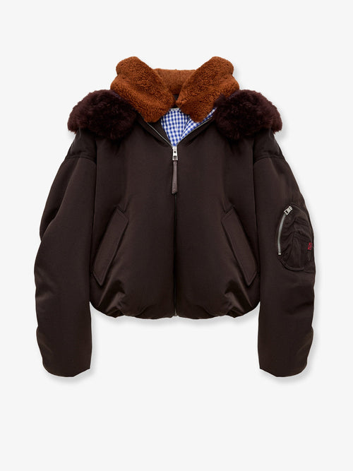 Loewe Technical fabric jacket with double-layer structure - Brown