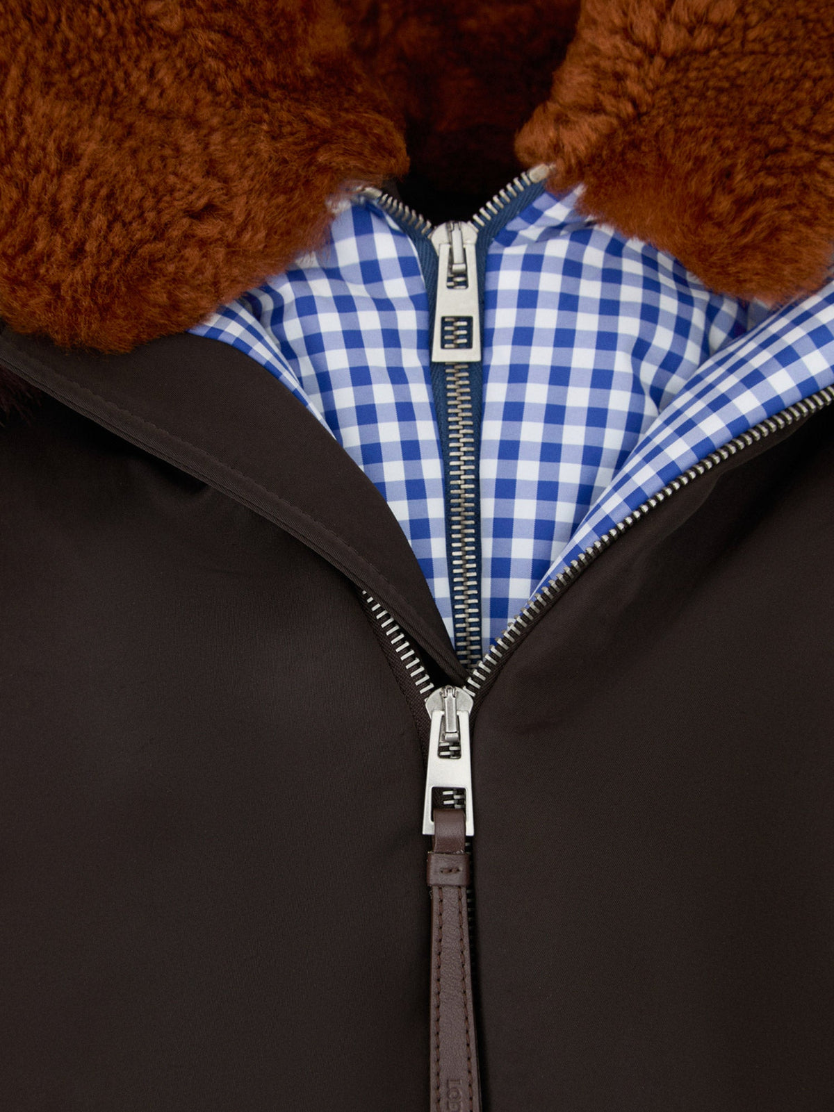 Loewe Technical fabric jacket with double-layer structure - Brown