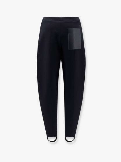 Loewe Stretch wool blend stirrup trousers - Black