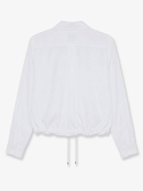 Loewe Cotton shirt with adjustable drawstring - White