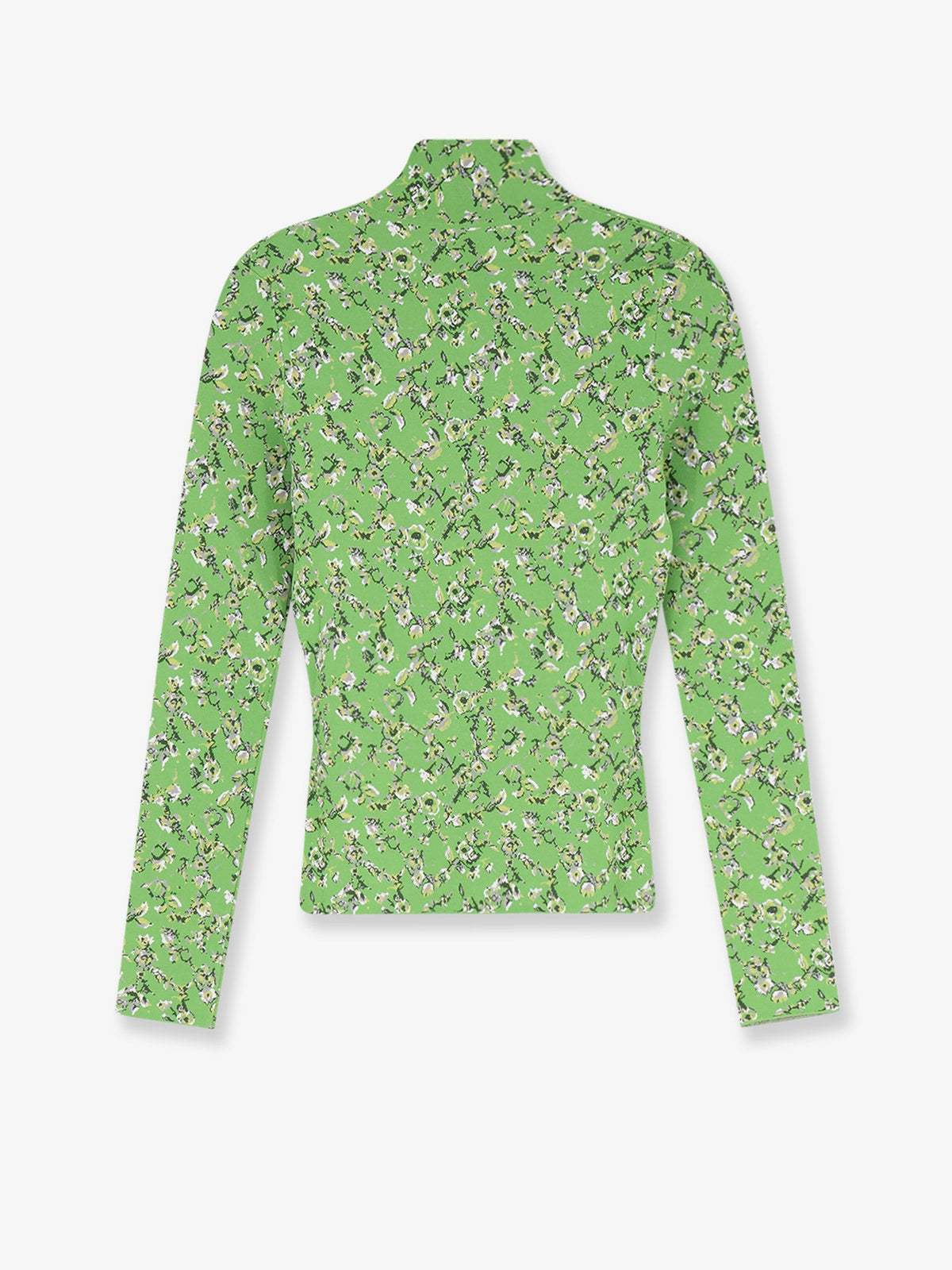 Loewe Viscose blend top with floral motif - Greenmulticolor