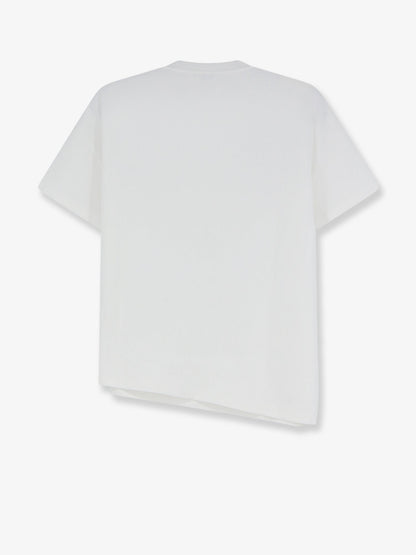 Loewe Asymmetric cotton blend t-shirt - White
