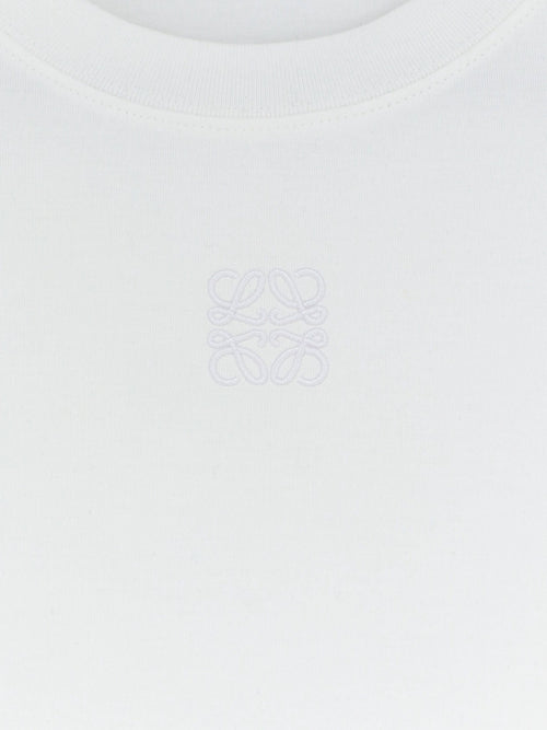 Loewe Asymmetric cotton blend t-shirt - White