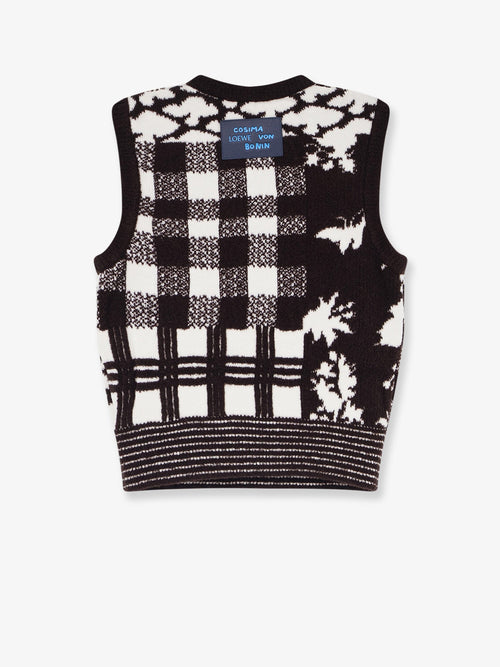 Loewe Sleeveless wool sweater - Ecrubrown