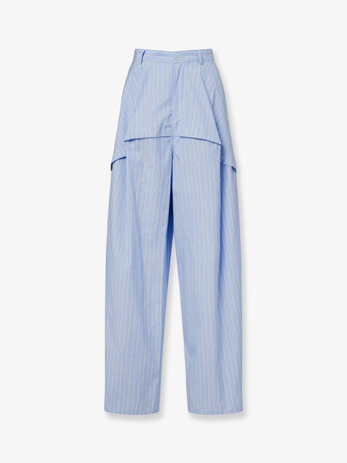 Loewe Paula's Ibiza -triped cotton pajamas trousers - Bluemulticolor