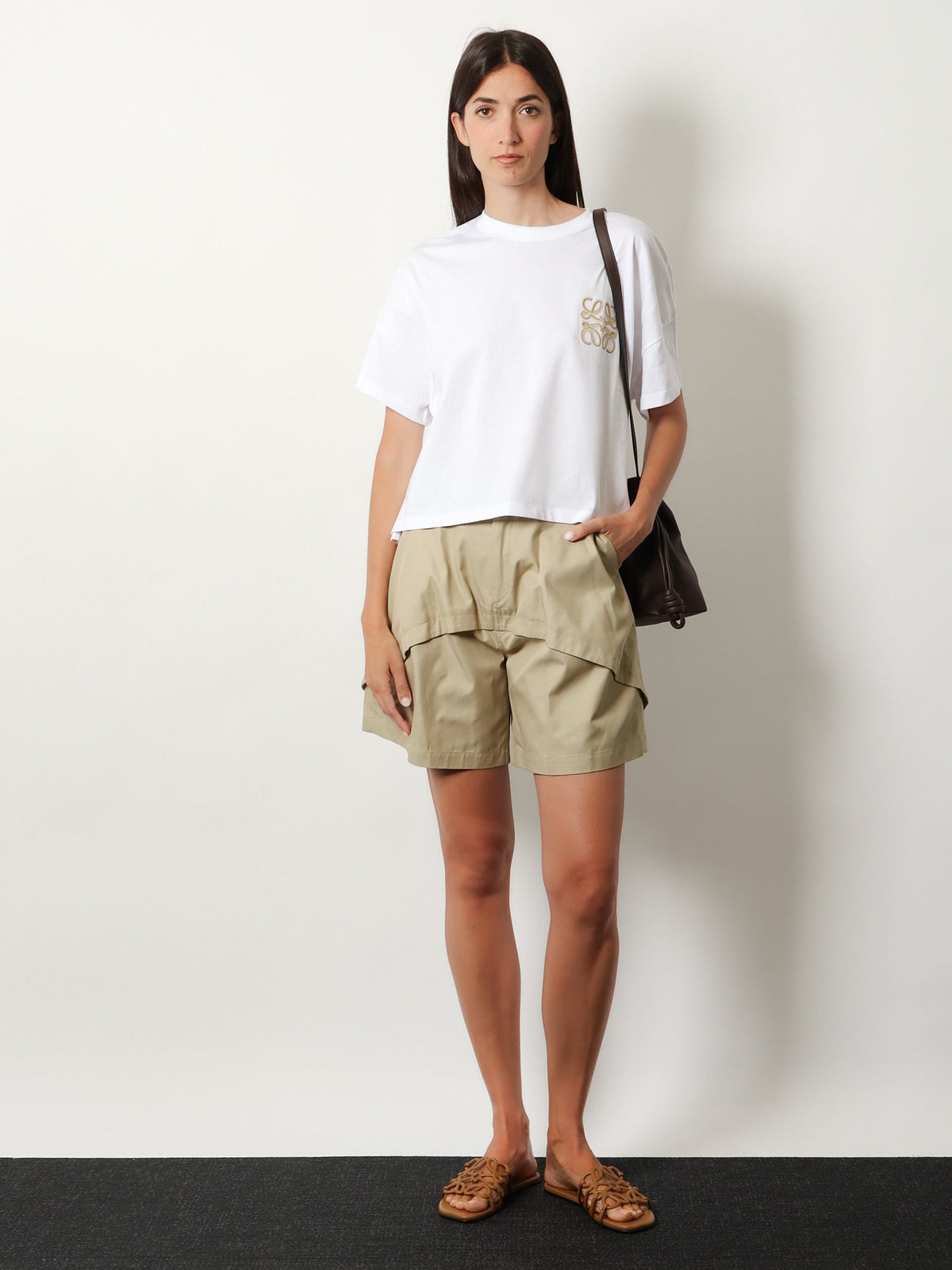 Loewe Paula's Ibiza - Relaxed Fit cotton shorts - Beige
