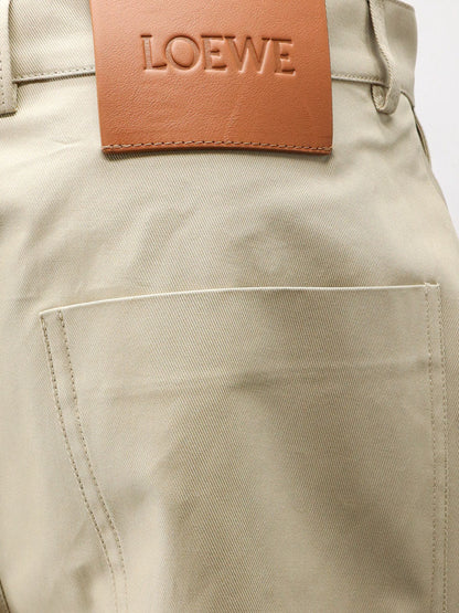 Loewe Paula's Ibiza - Relaxed Fit cotton shorts - Beige