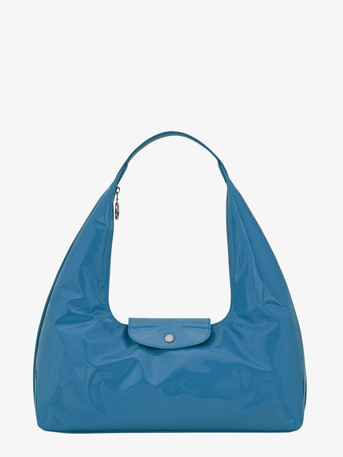 Longchamp Paris Le Pliage Xtra Patent leather shoulder bag - Azur
