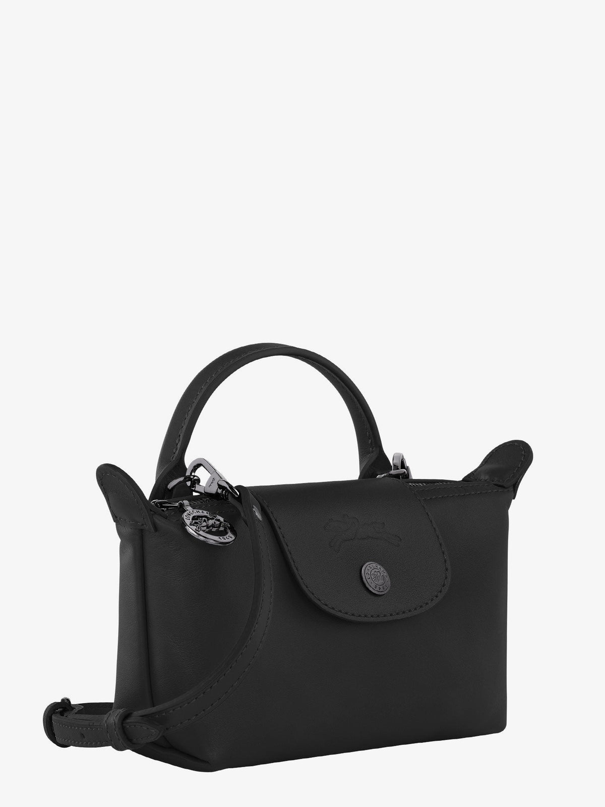 Longchamp Paris Le Pliage Xtra leather crossbody bag - Noir