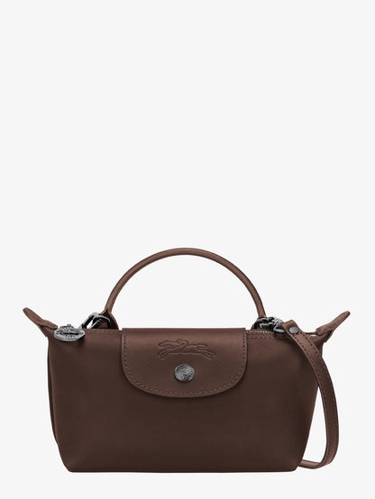 Longchamp Paris Le Pliage Xtra leather shoulder bag - Moka