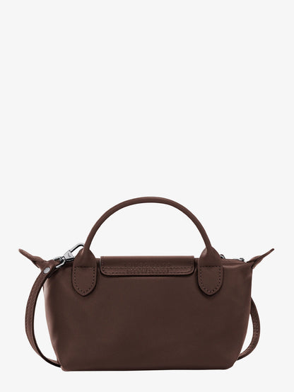 Longchamp Paris Le Pliage Xtra leather shoulder bag - Moka