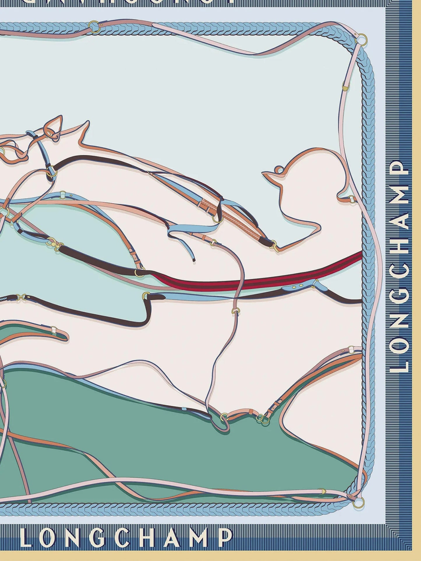 LONGCHAMP PARIS - Silk foulard