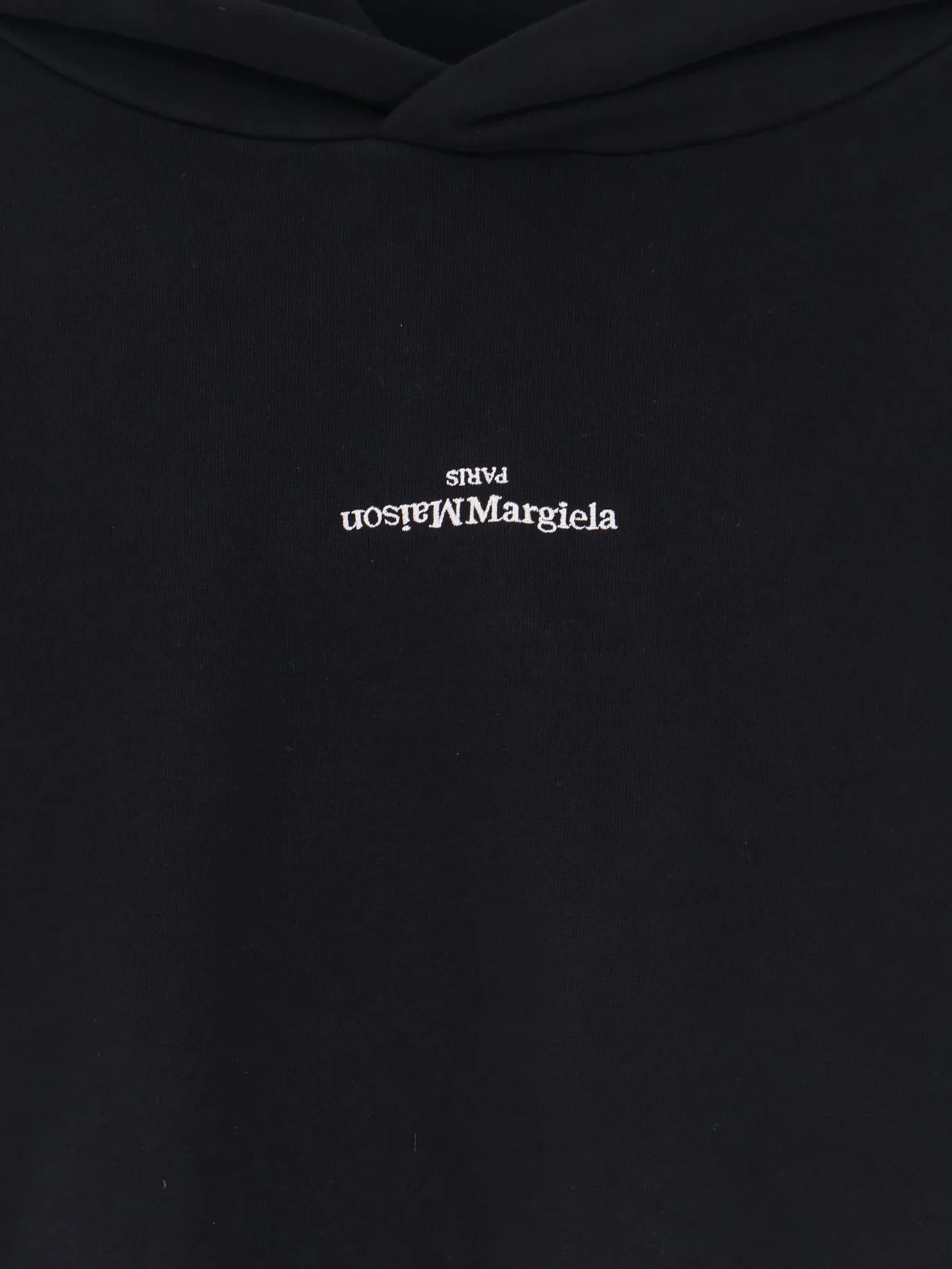MAISON MARGIELA - Cotton sweatshirt with front embroidered logo