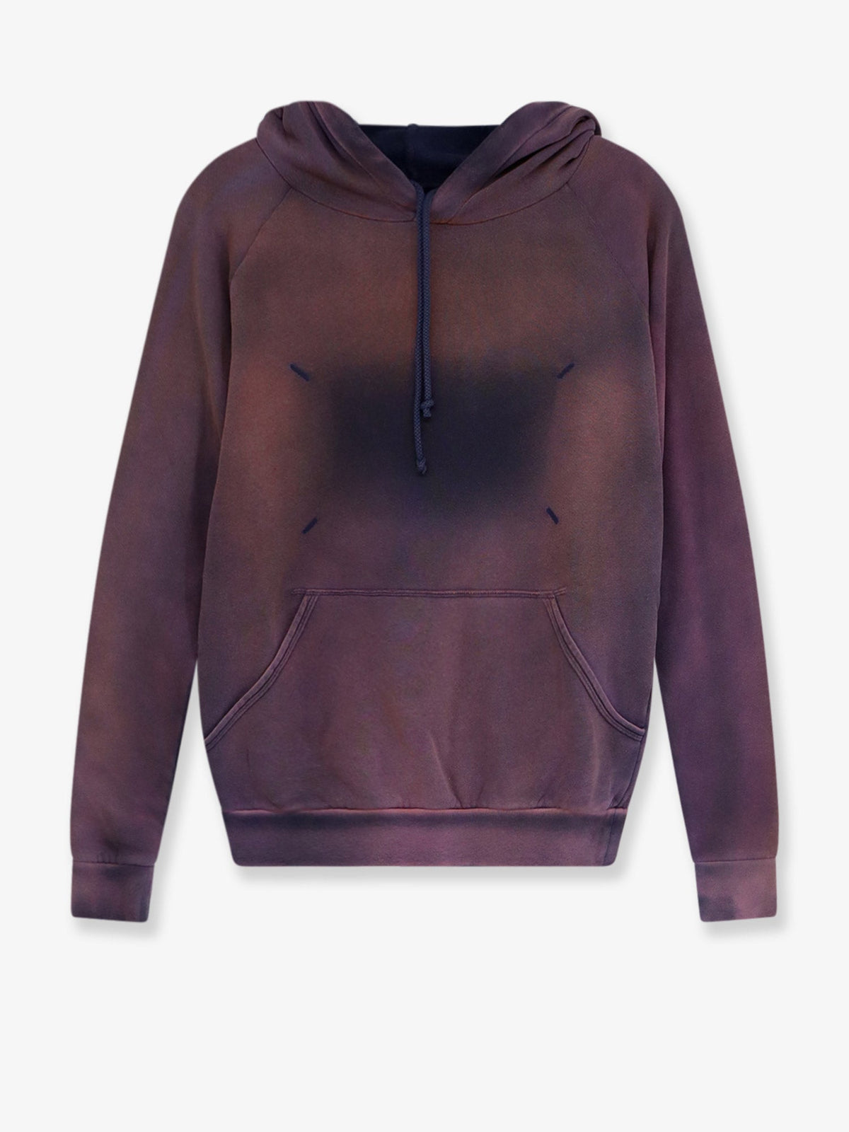 Maison Margiela Cotton hoodie with washed-out effect - White