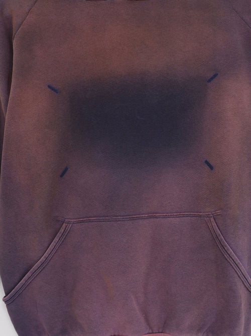 Maison Margiela Cotton hoodie with washed-out effect - White