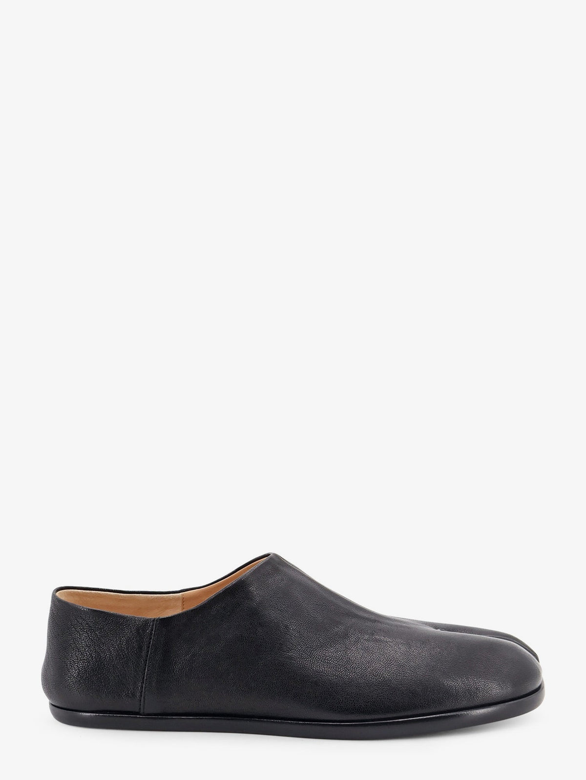 Maison Margiela Tabi Leather Slip-Ons - Black