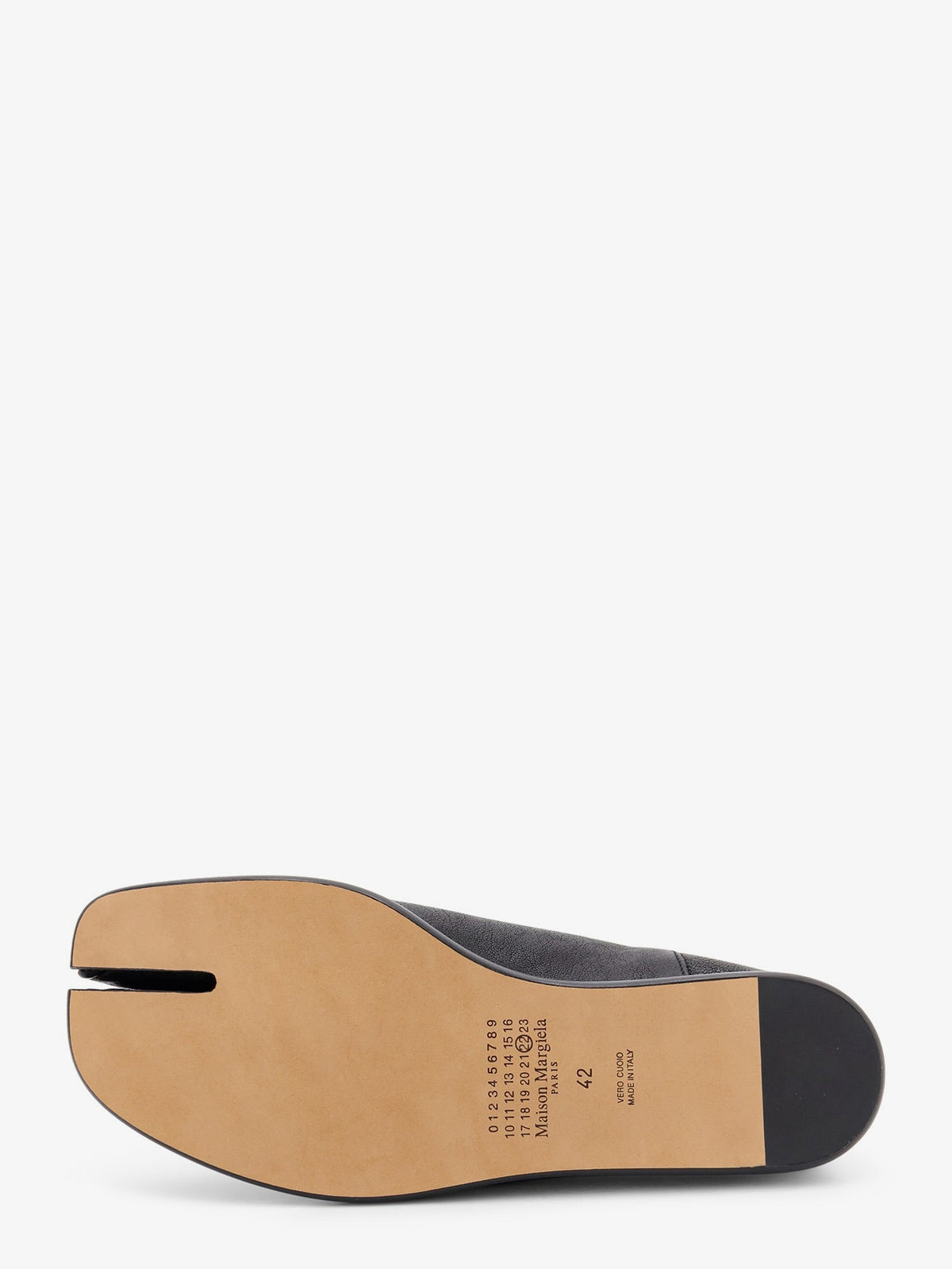 Maison Margiela Tabi Leather Slip-Ons - Black