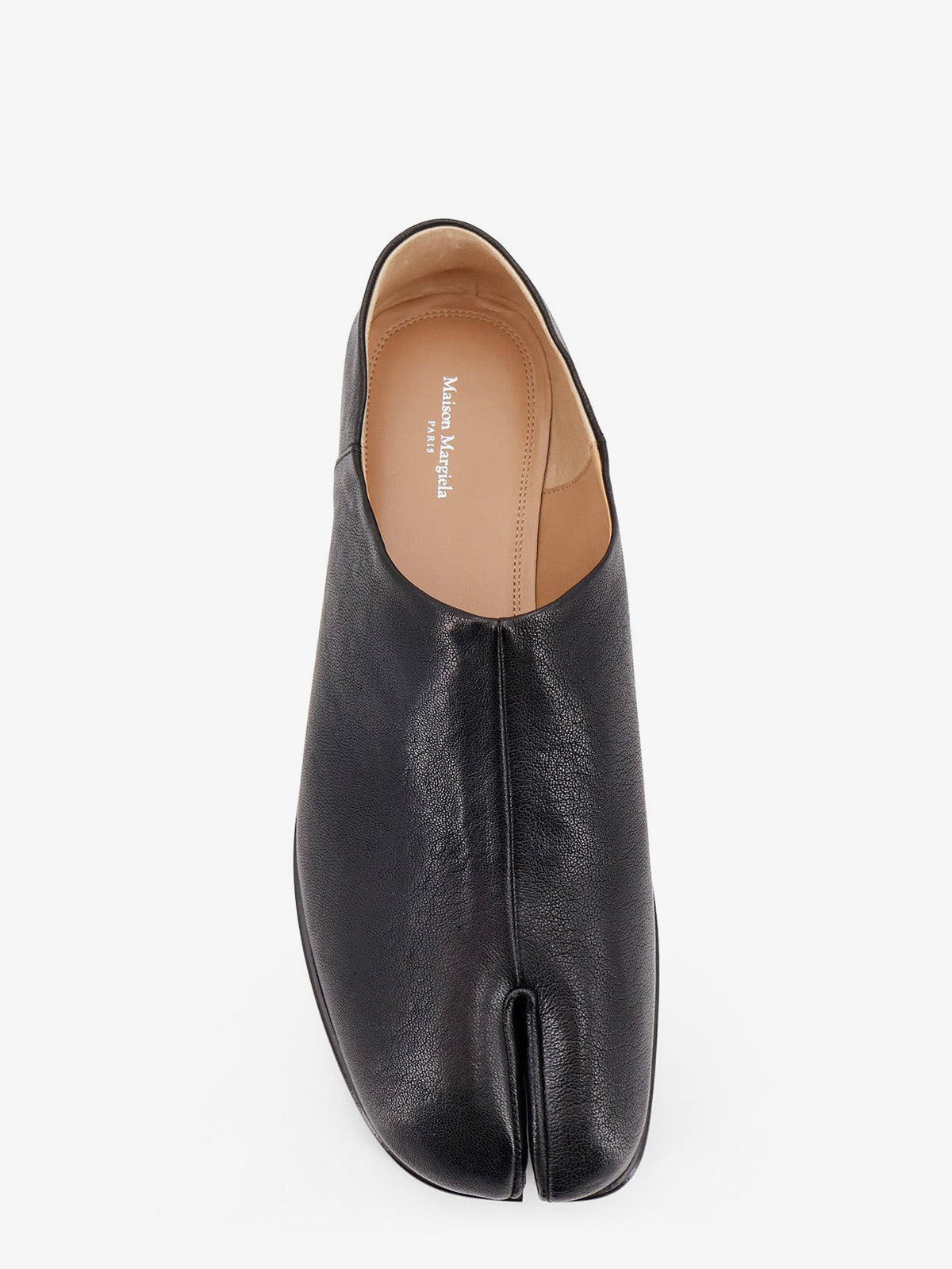 Maison Margiela Tabi Leather Slip-Ons - Black