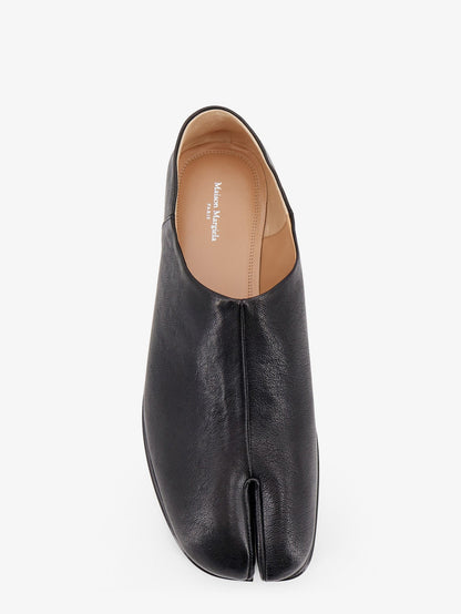 Maison Margiela Tabi Leather Slip-Ons - Black