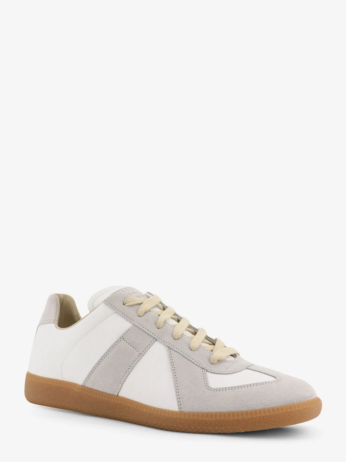 MAISON MARGIELA - Low-top Replica leather and suede sneakers
