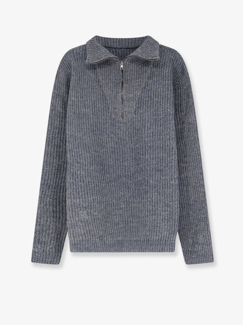 Maison Margiela Ribbed linen and wool blend sweater - Brown