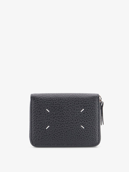 Maison Margiela Four Stitches Small Leather Wallet - Black