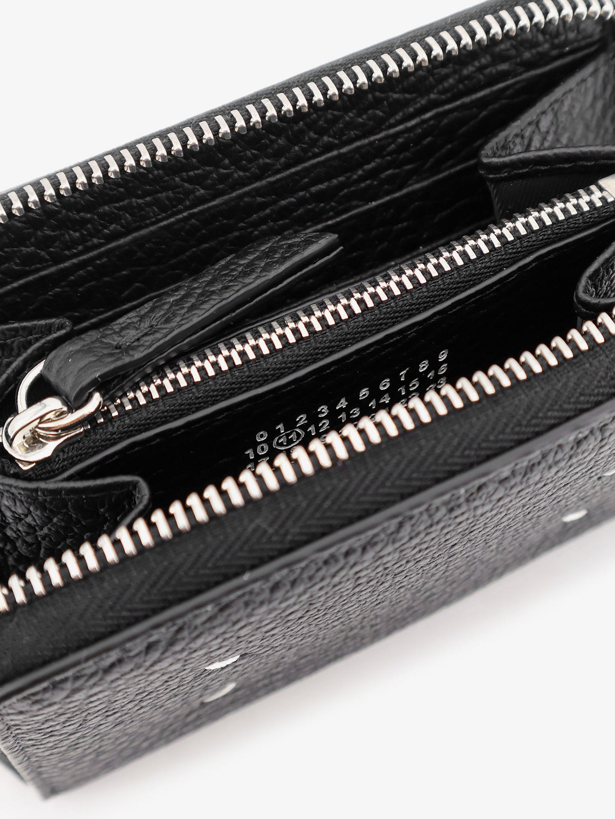 Maison Margiela Four Stitches Small Leather Wallet - Black