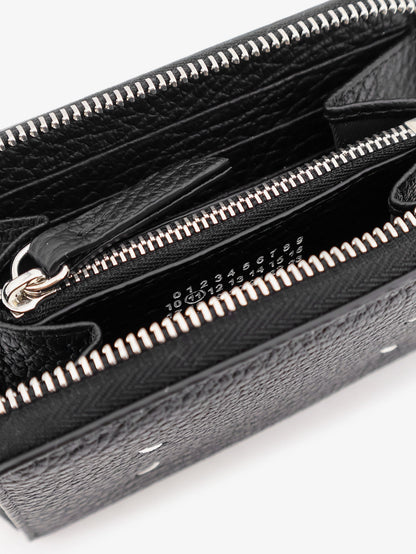 Maison Margiela Four Stitches Small Leather Wallet - Black
