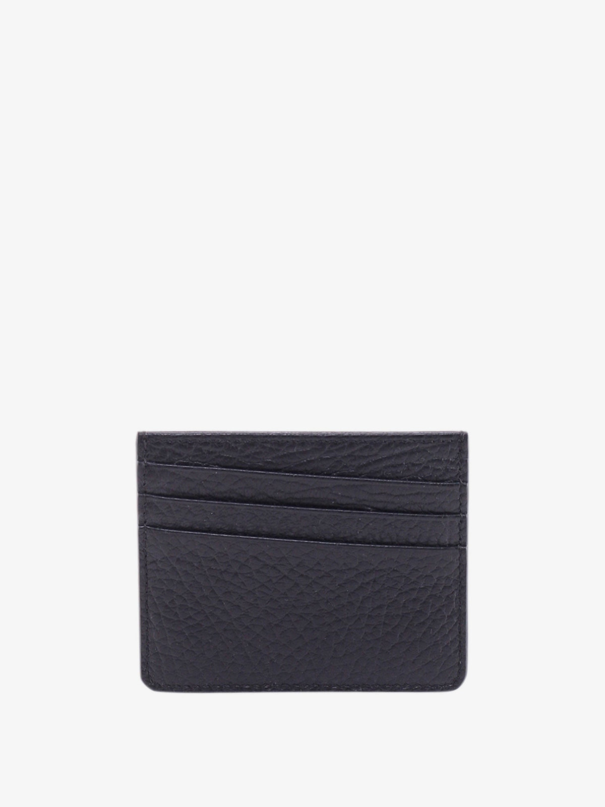 Maison Margiela Four Stitches hammered leather card holder - Black
