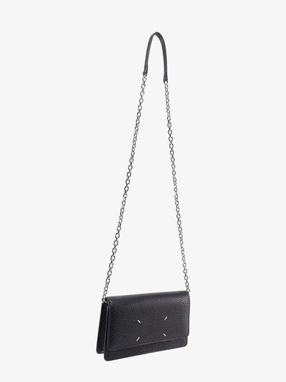 Maison Margiela Four Stitches leather crossbody bag - Black