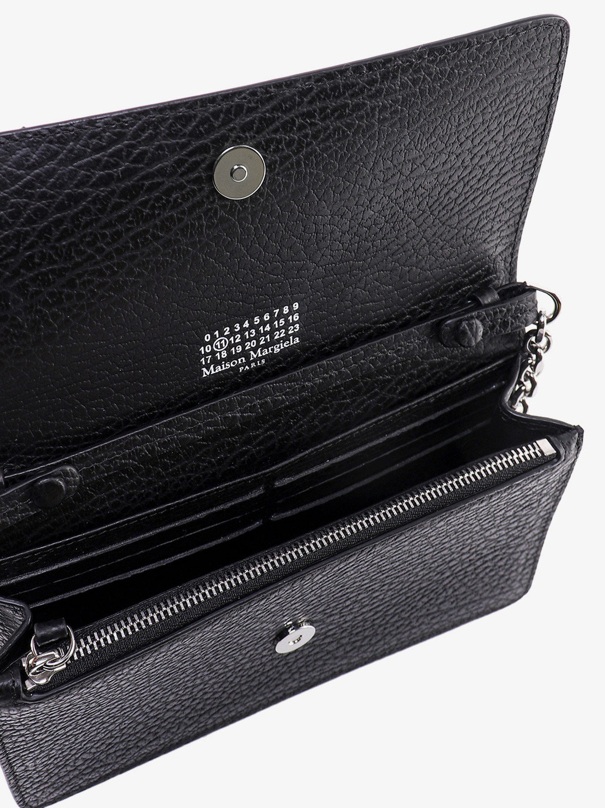 Maison Margiela Four Stitches leather crossbody bag - Black