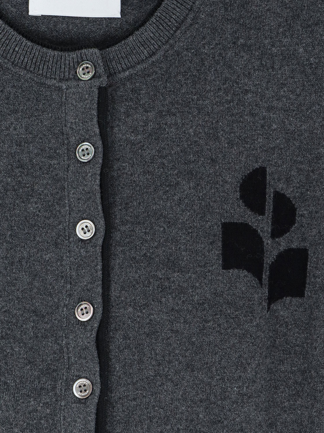 Marant Étoile Cotton blend cardigan - Anthraciteblack