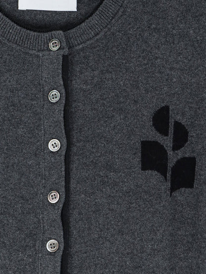 Marant Étoile Cotton blend cardigan - Anthraciteblack
