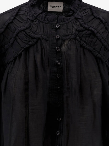 Marant Étoile Christa cotton and viscose shirt - Black