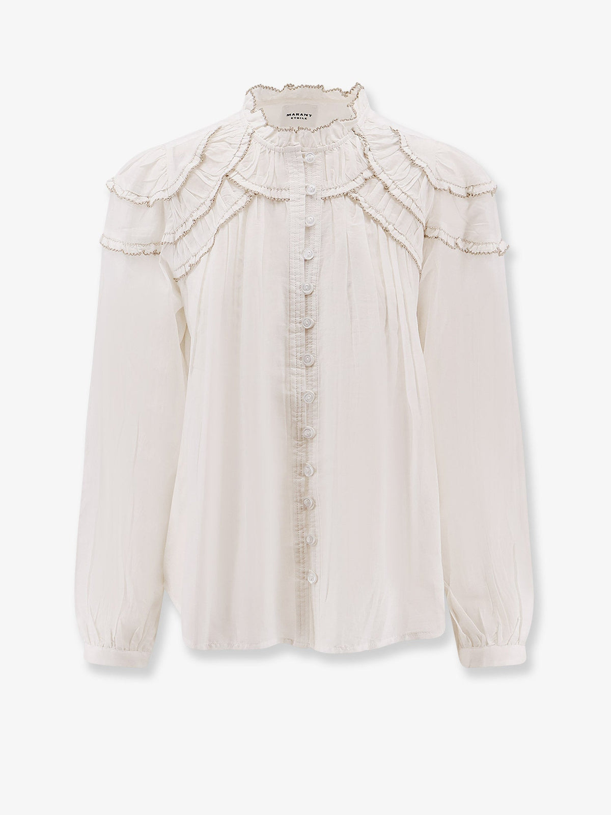 Marant Étoile Christa cotton and viscose shirt - White