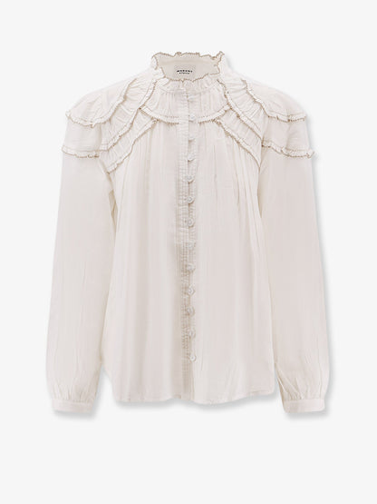 Marant Étoile Christa cotton and viscose shirt - White