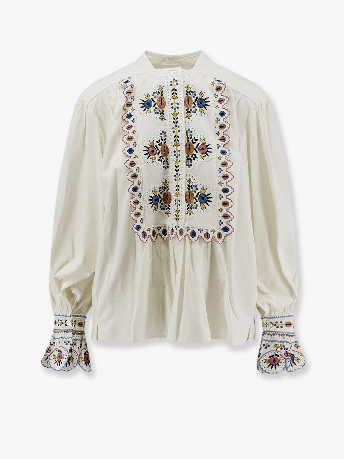 Marant Étoile Monique viscose blend shirt with embroidery - Ecru