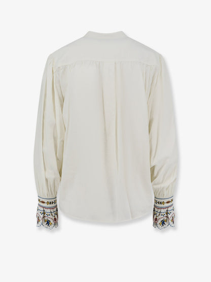 Marant Étoile Monique viscose blend shirt with embroidery - Ecru