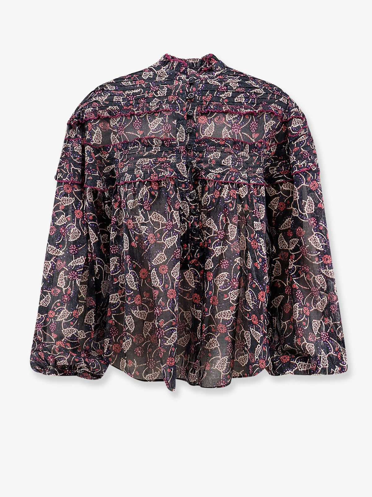 Marant Étoile Doane printed cotton shirt - Blackraspberry